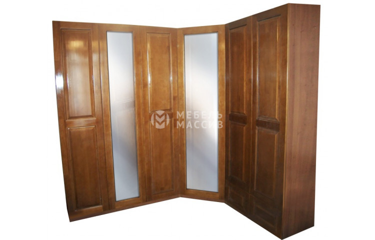 Шкаф угловой с двумя зеркалами